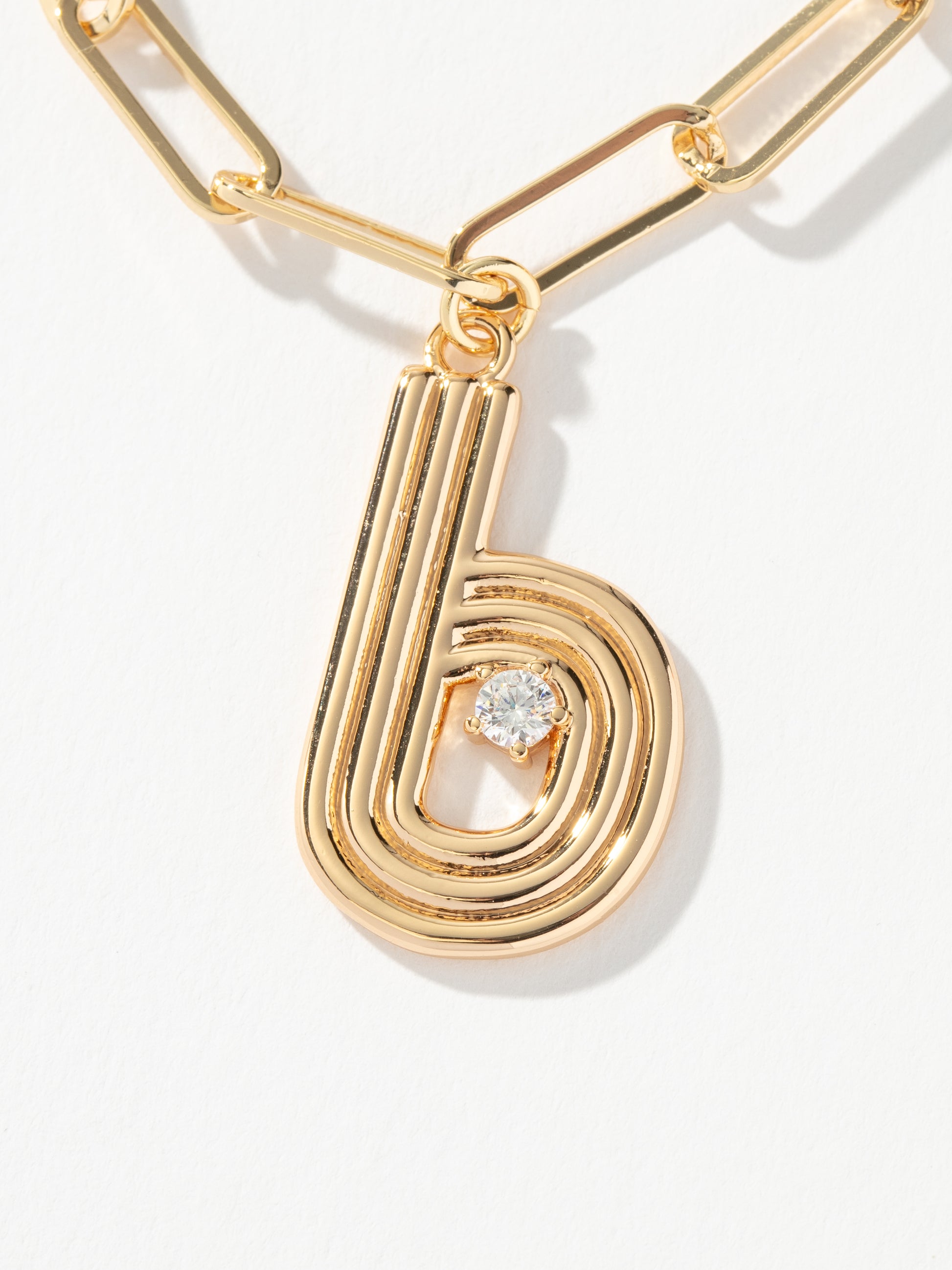 Muse Initial Layered Necklace | Gold B | Product Image | Uncommon James