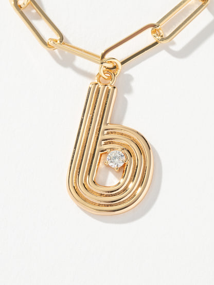 ["Muse Initial Layered Necklace ", " Gold B ", " Product Image ", " Uncommon James"]