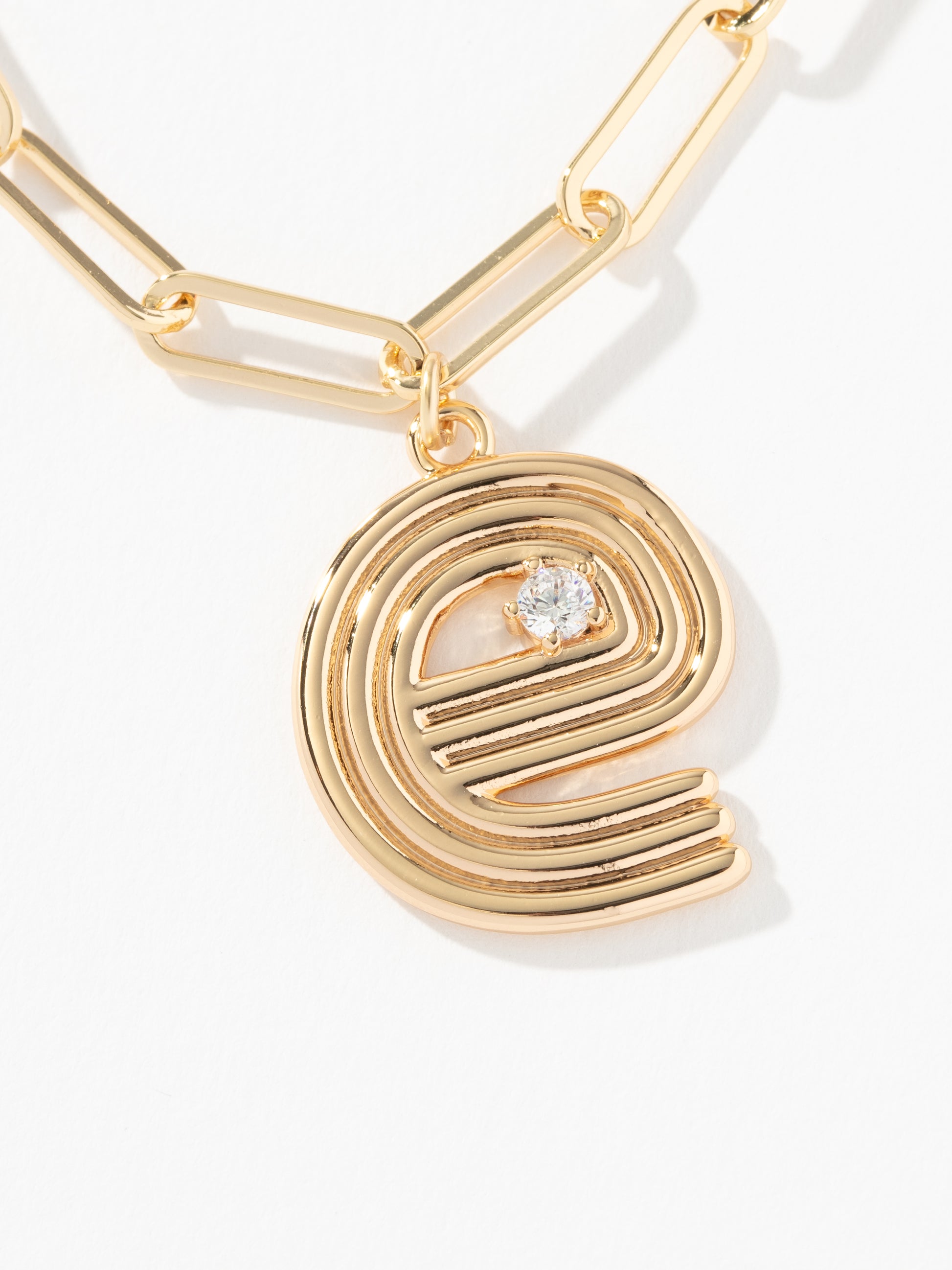 Muse Initial Layered Necklace | Gold E | Product Image | Uncommon James