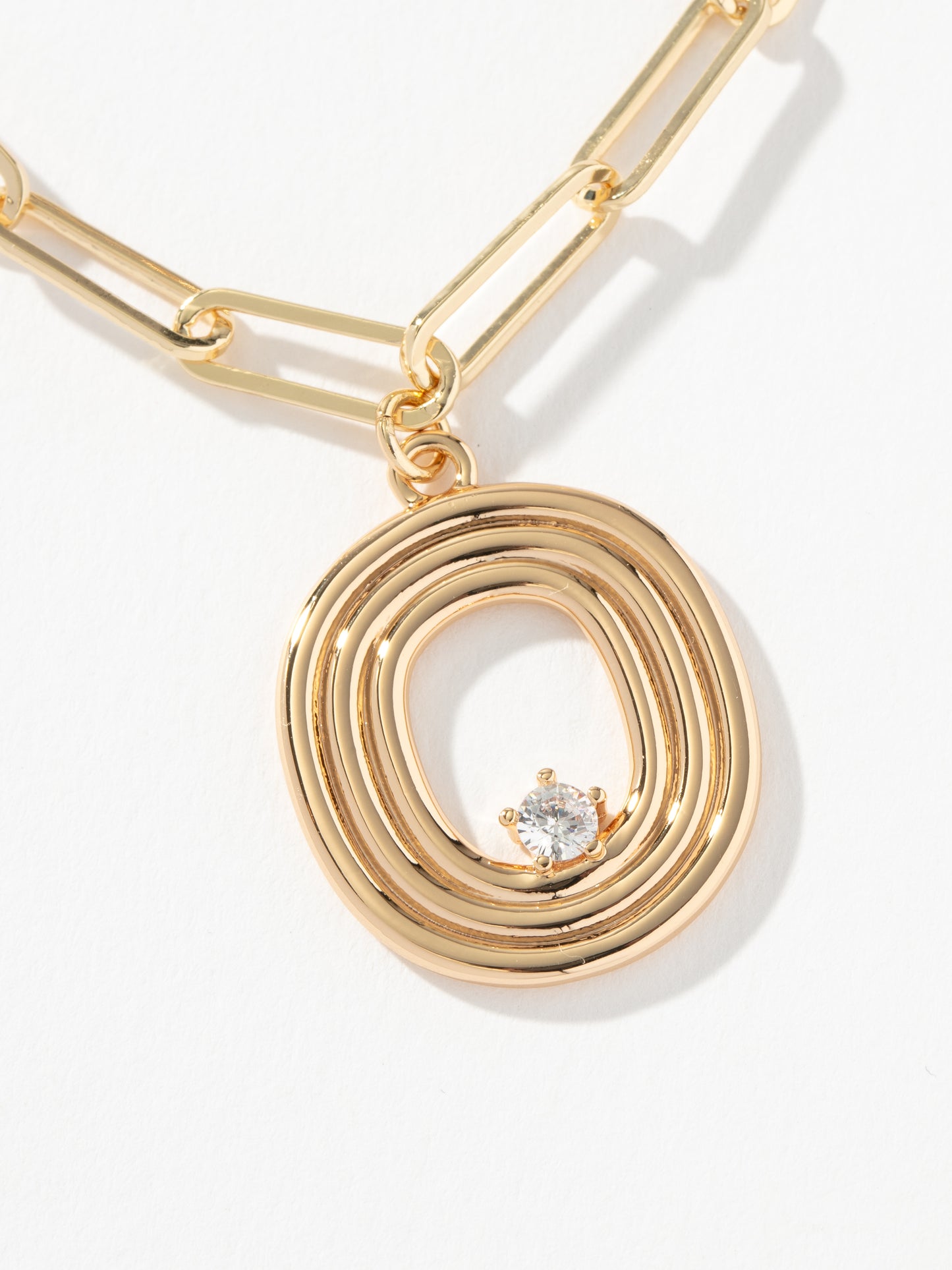 Muse Initial Layered Necklace | Gold O | Product Image | Uncommon James