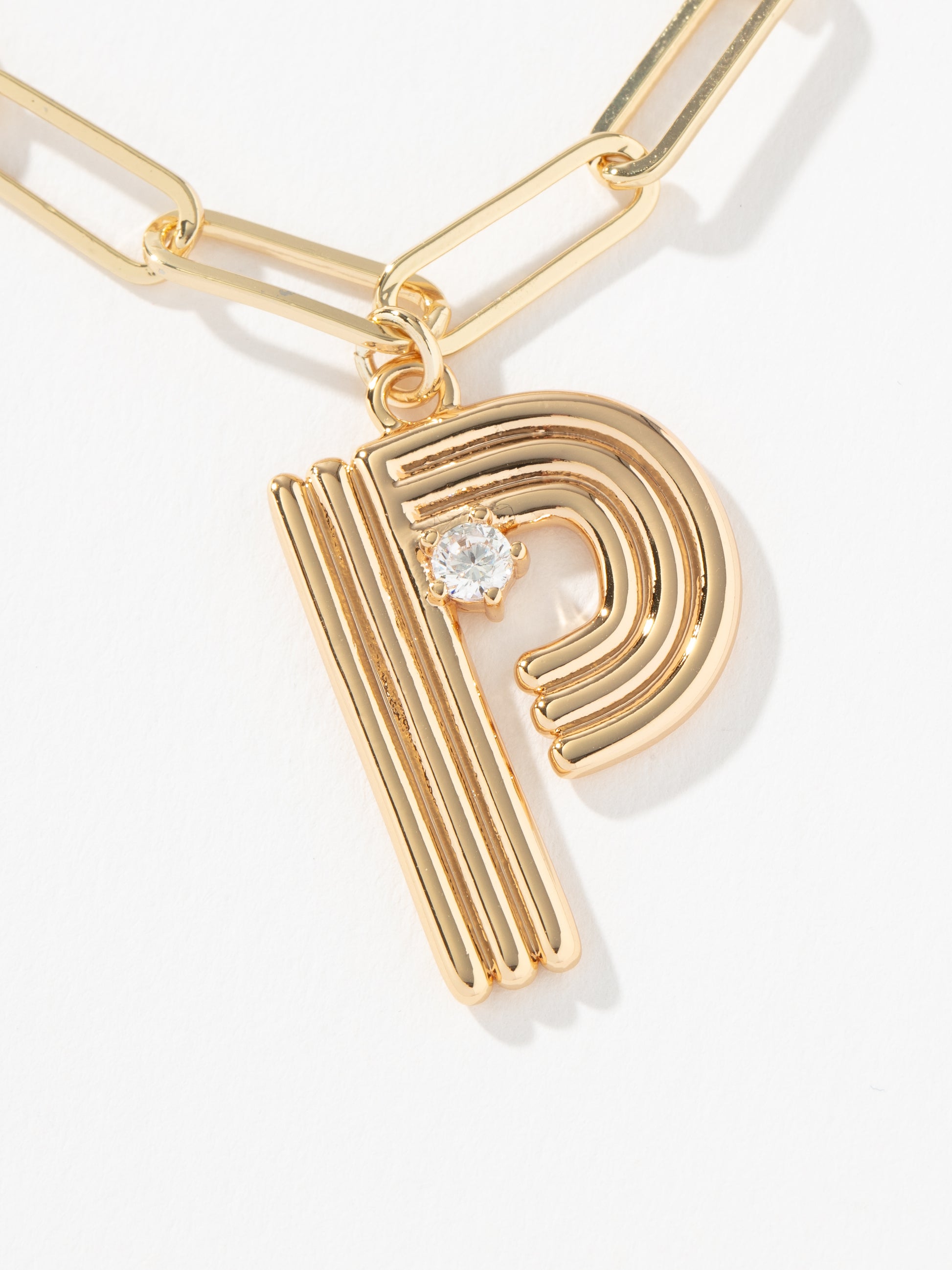 Muse Initial Layered Necklace | Gold P | Product Image | Uncommon James
