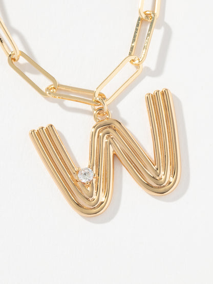 ["Muse Initial Layered Necklace ", " Gold W ", " Product Image ", " Uncommon James"]