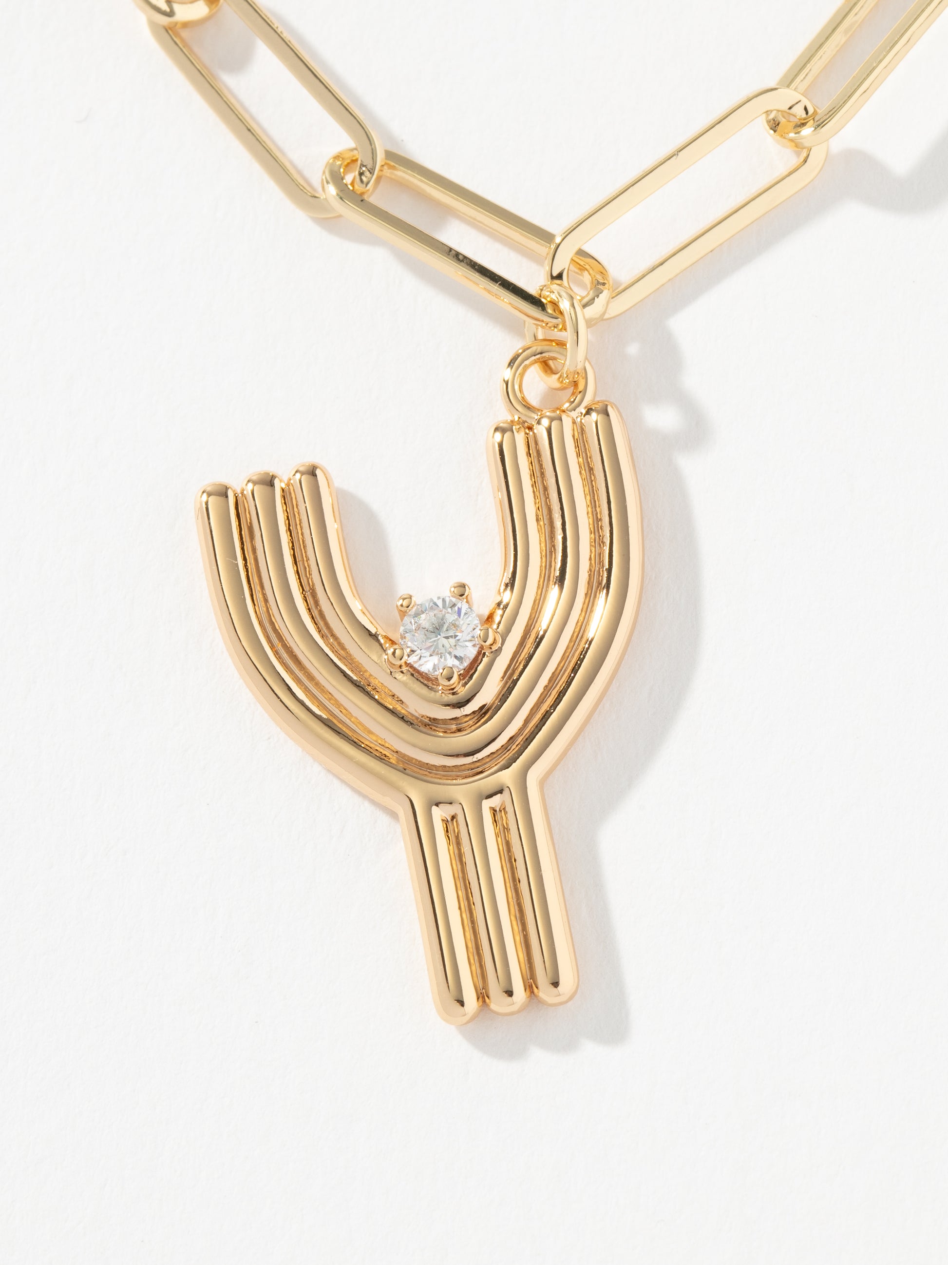 Muse Initial Layered Necklace | Gold Y | Product Image | Uncommon James