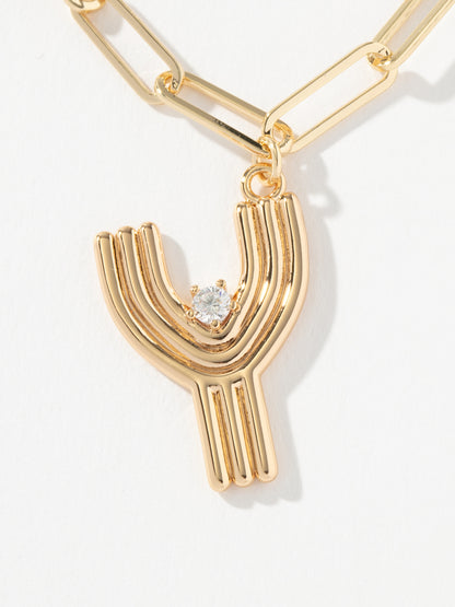 ["Muse Initial Layered Necklace ", " Gold Y ", " Product Image ", " Uncommon James"]