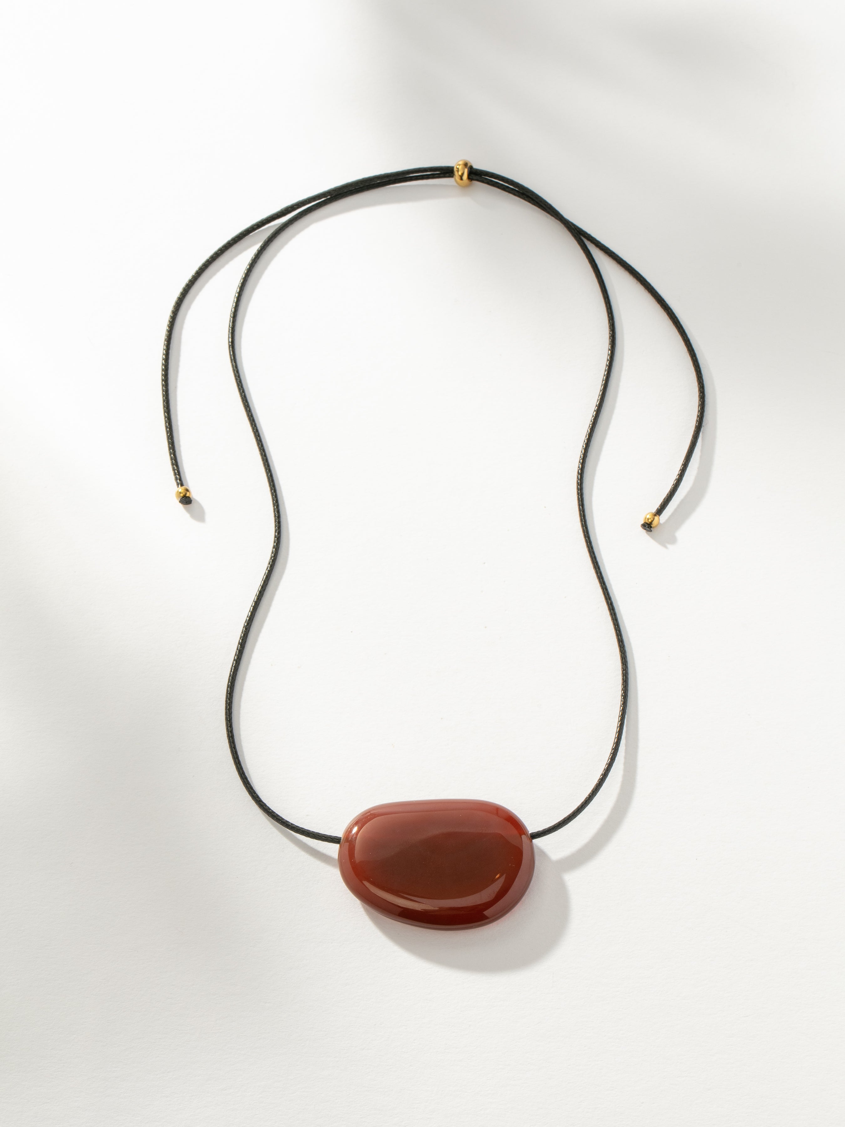 NRネックレスト/Neck rest ダークブラウン Sandbar Cord Necklace | Statement Necklace | Uncommon James