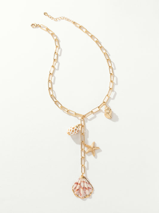 Seashore Shell Charm Necklace