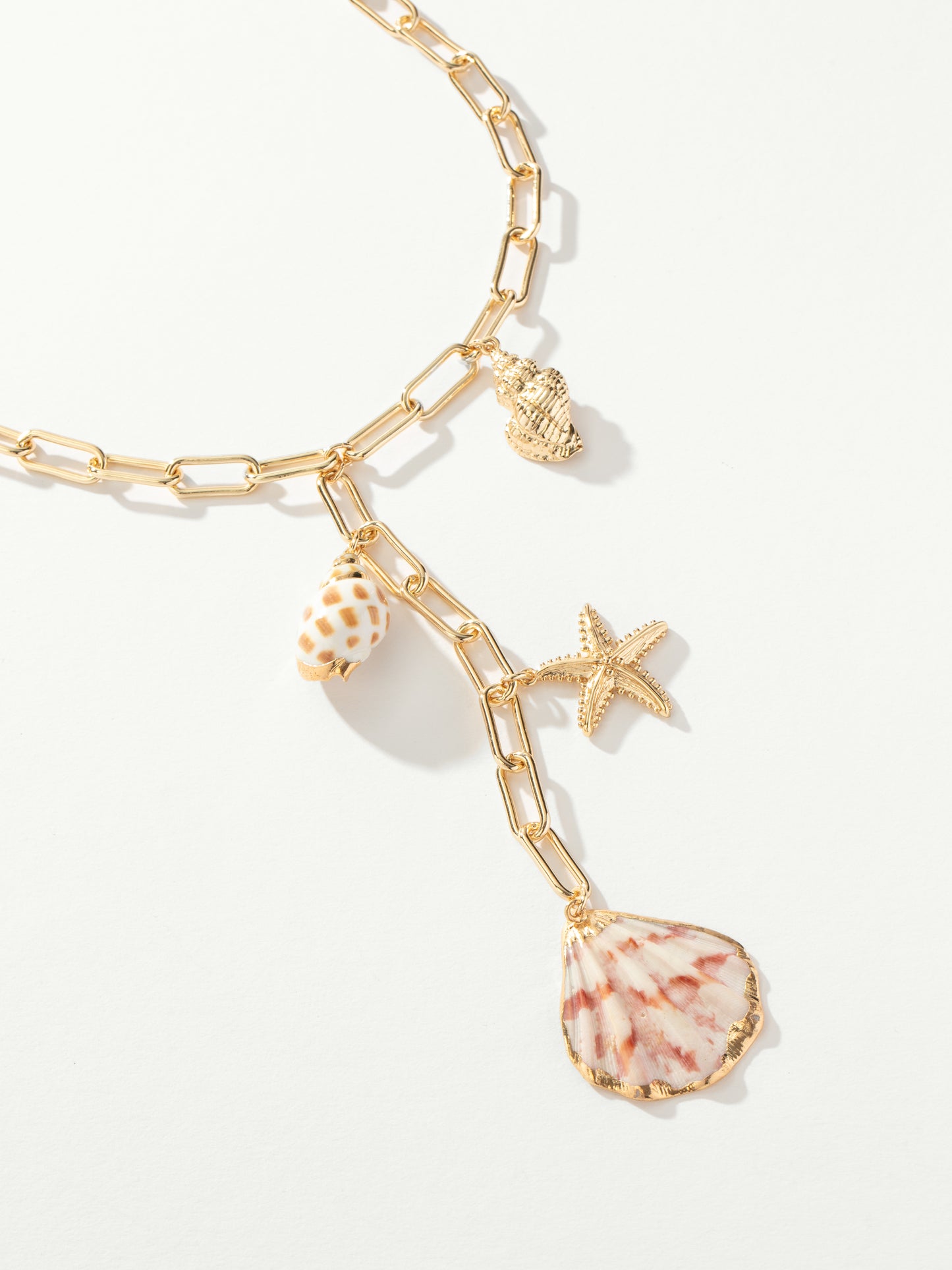 Seashore Shell Charm Necklace