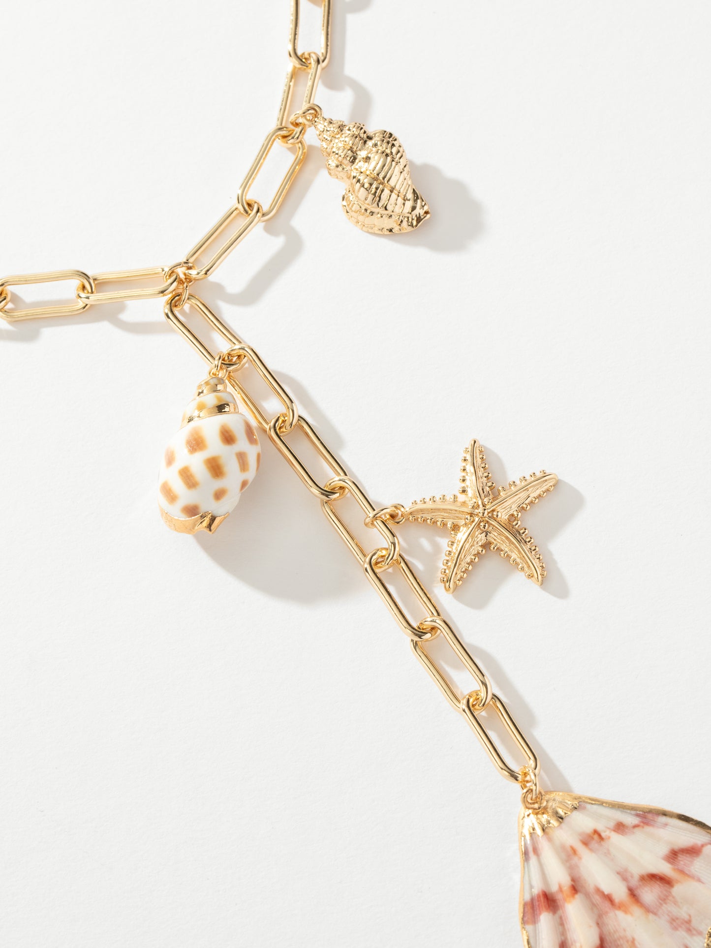 Seashore Shell Charm Necklace