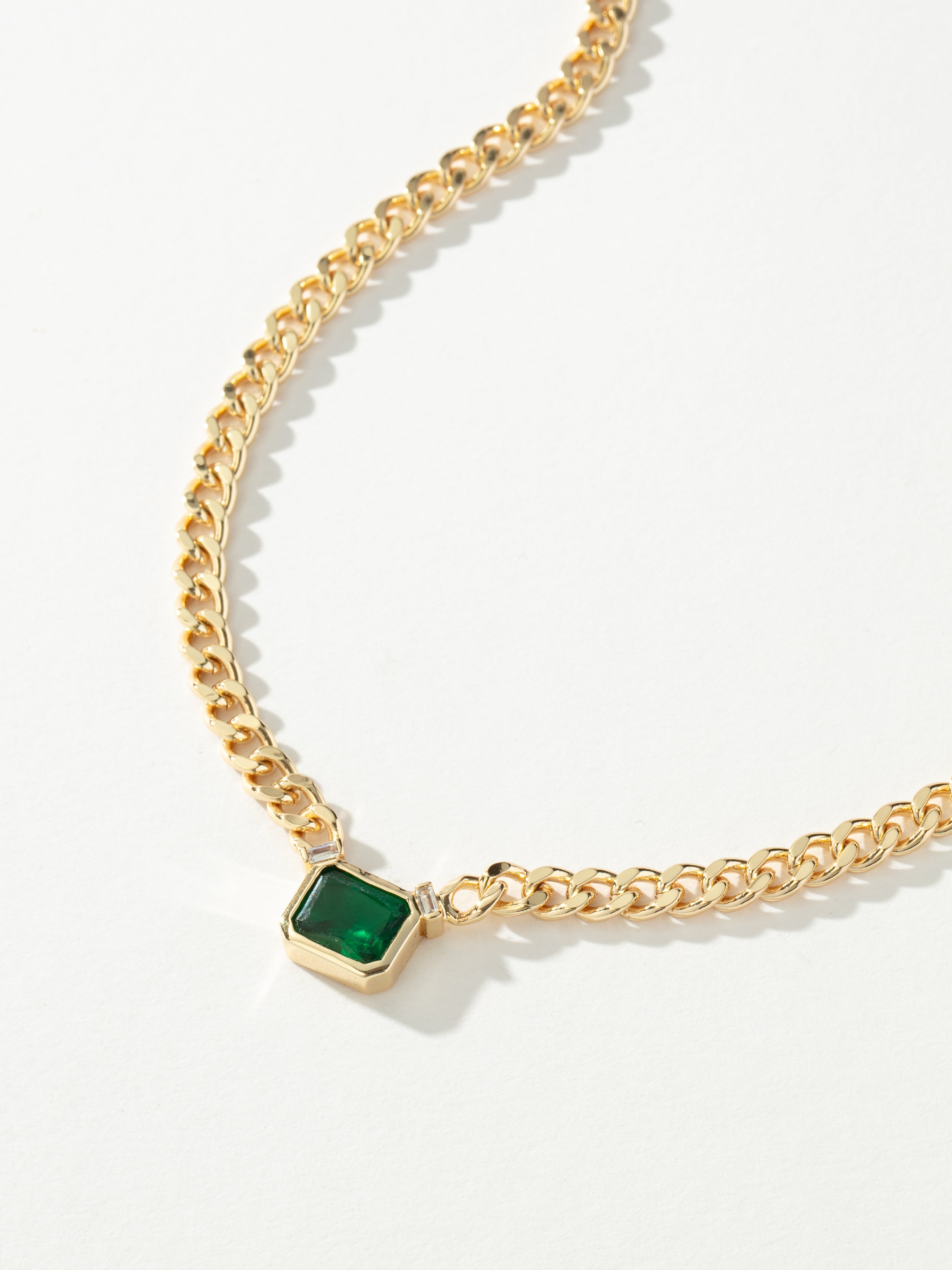 Spritz Gem And Chain Necklace