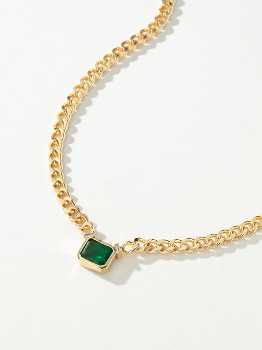 Spritz Gem And Chain Necklace