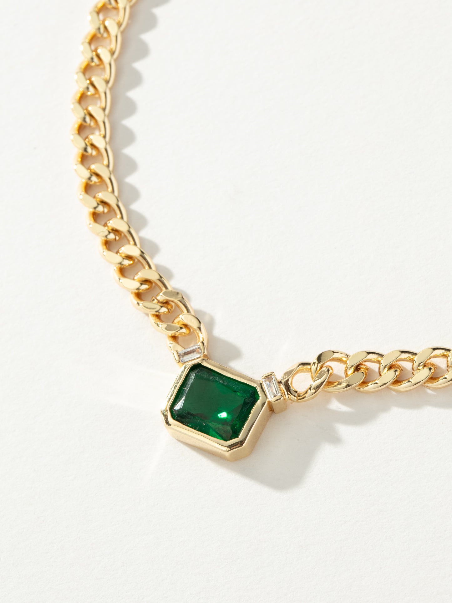 Spritz Gem And Chain Necklace