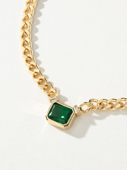 ["Spritz Gem And Chain Necklace"]
