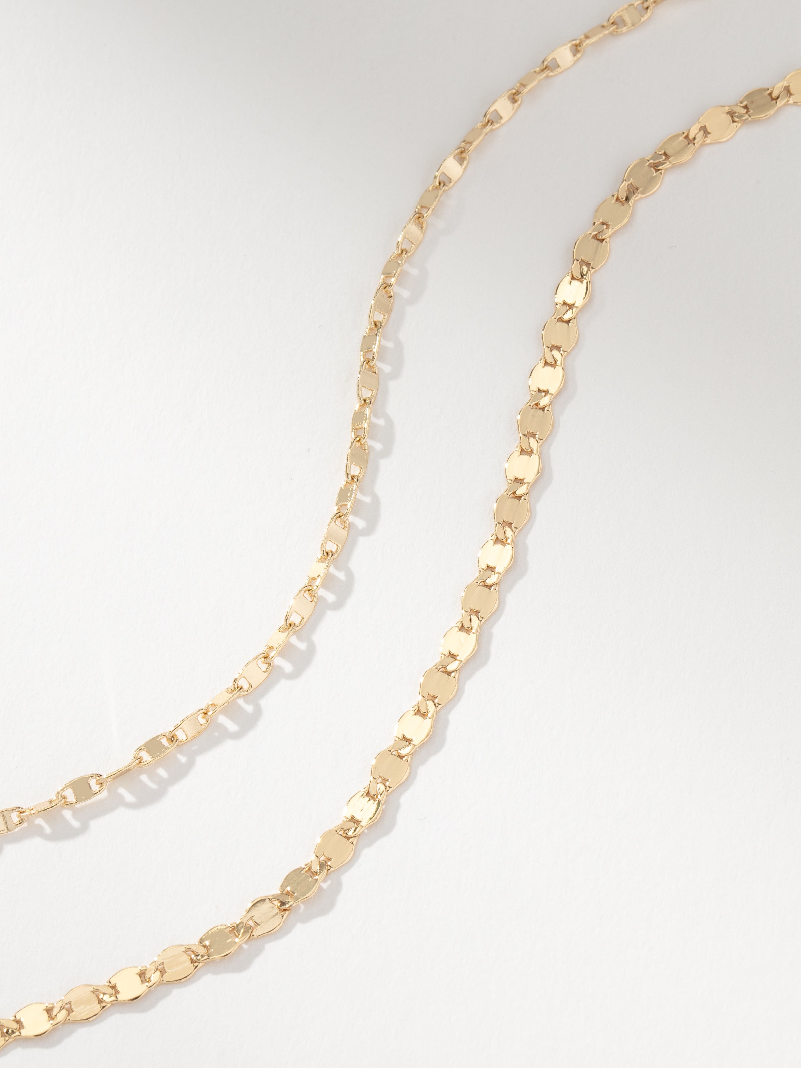 Mia Chain Anklet (Set of 2) in Gold | Gold Anklet Set | Uncommon James