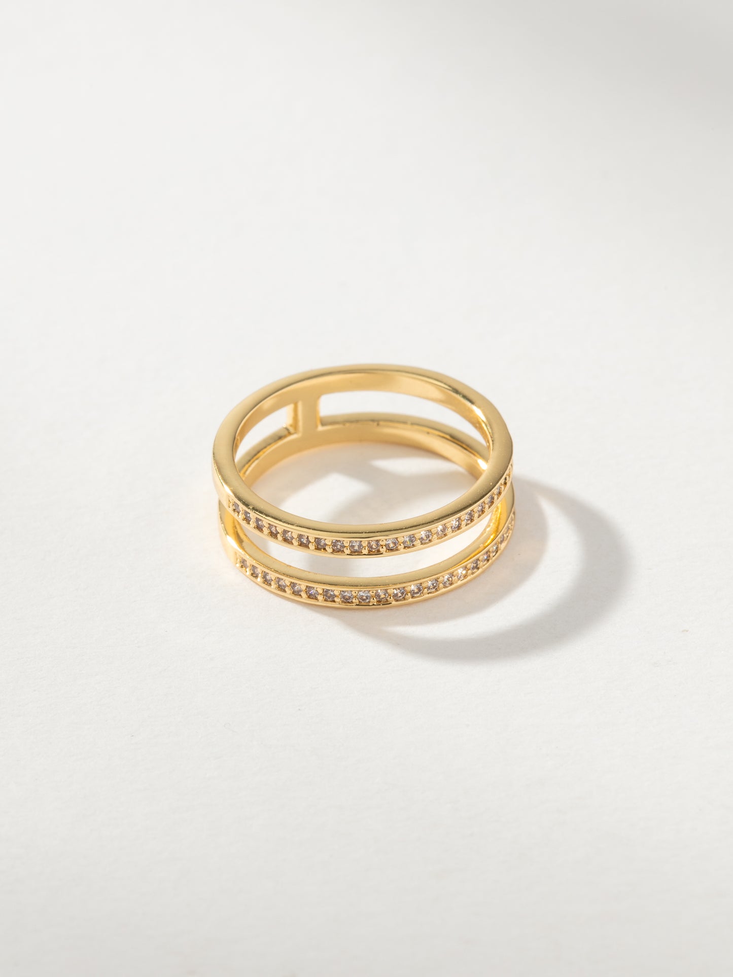 Whim Pavé Stacked Ring | Gold | Product Image | Uncommon James