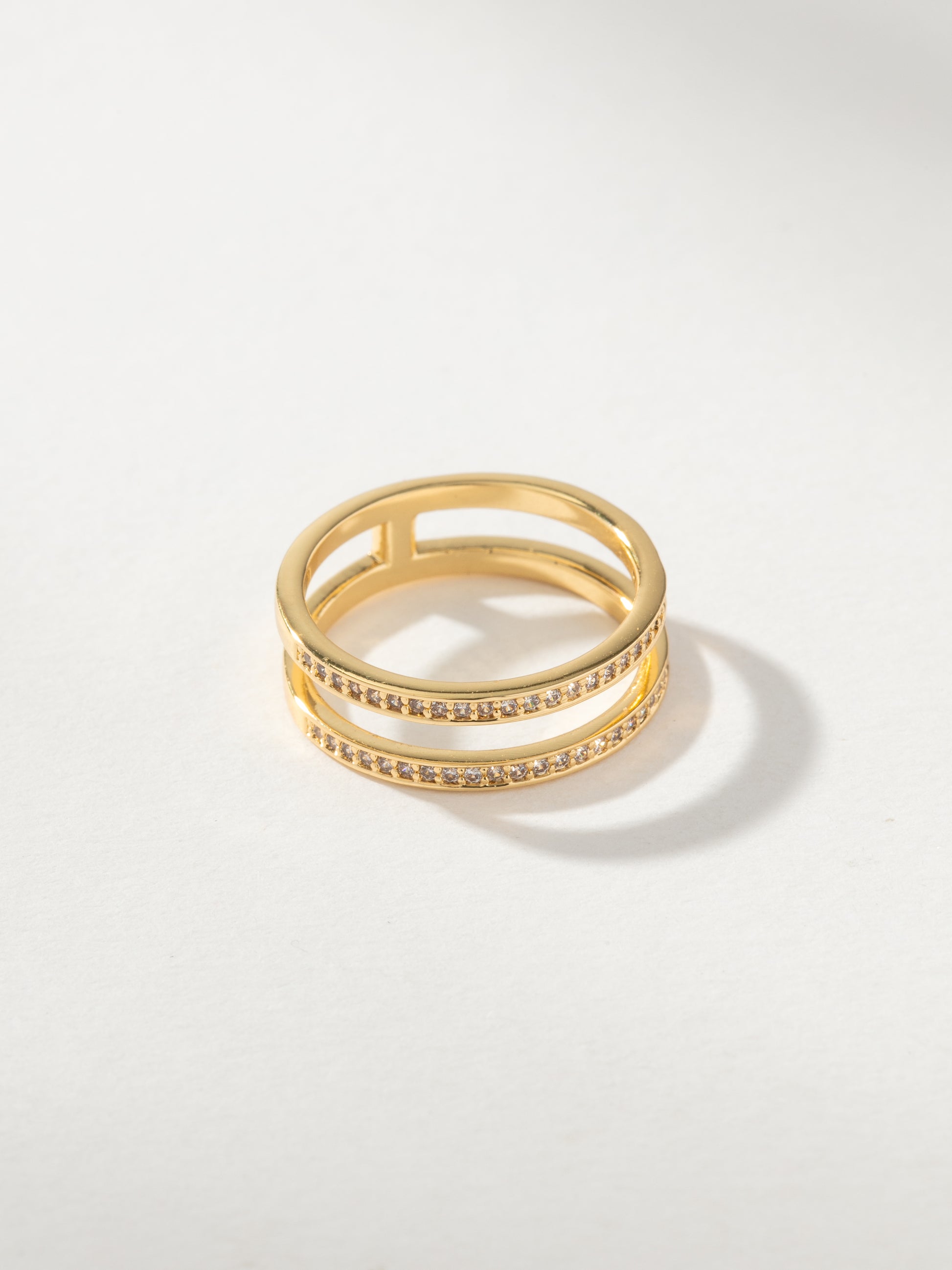Whim Pavé Stacked Ring | Gold | Product Image | Uncommon James