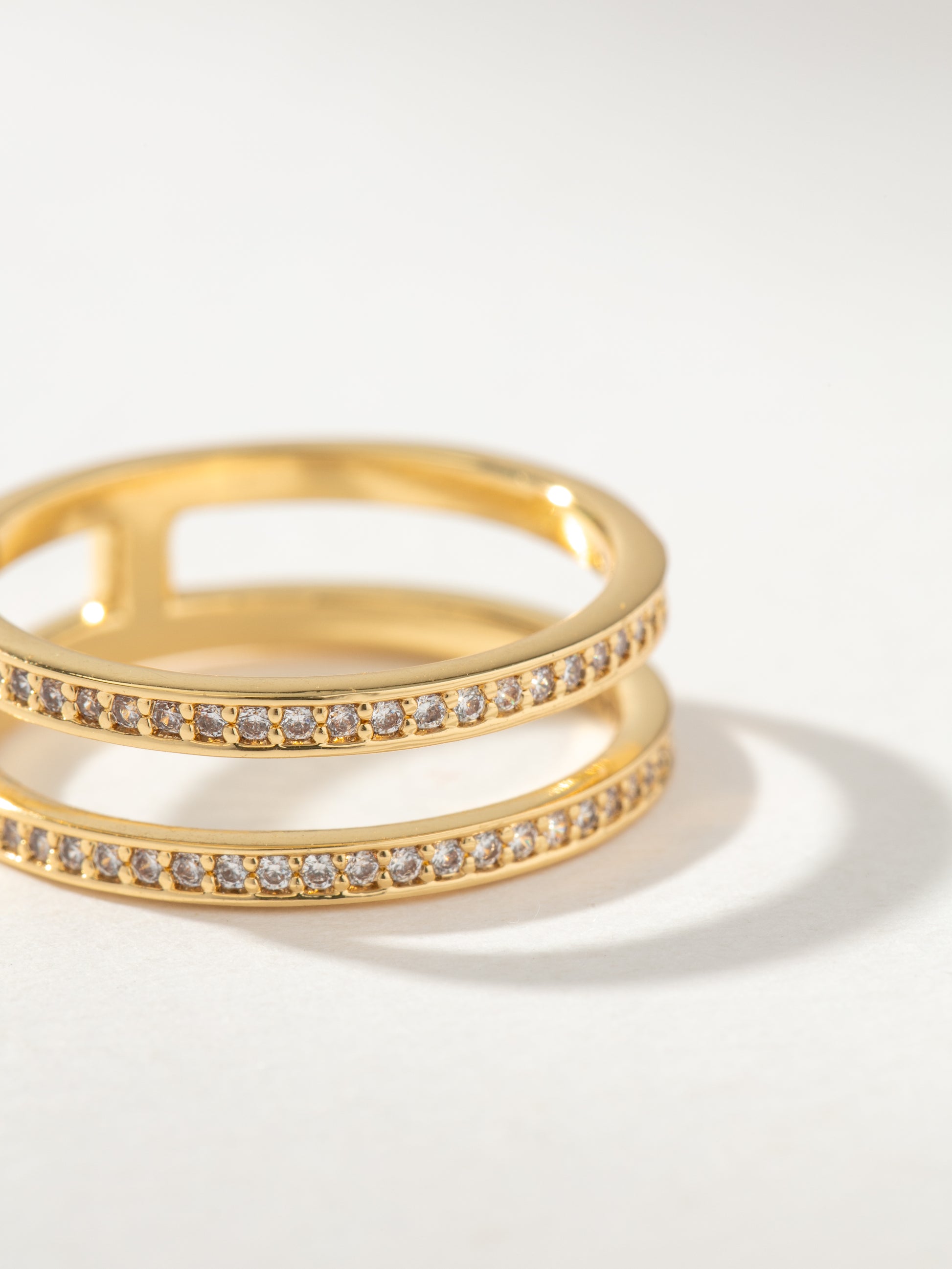 Whim Pavé Stacked Ring | Gold | Product Image | Uncommon James
