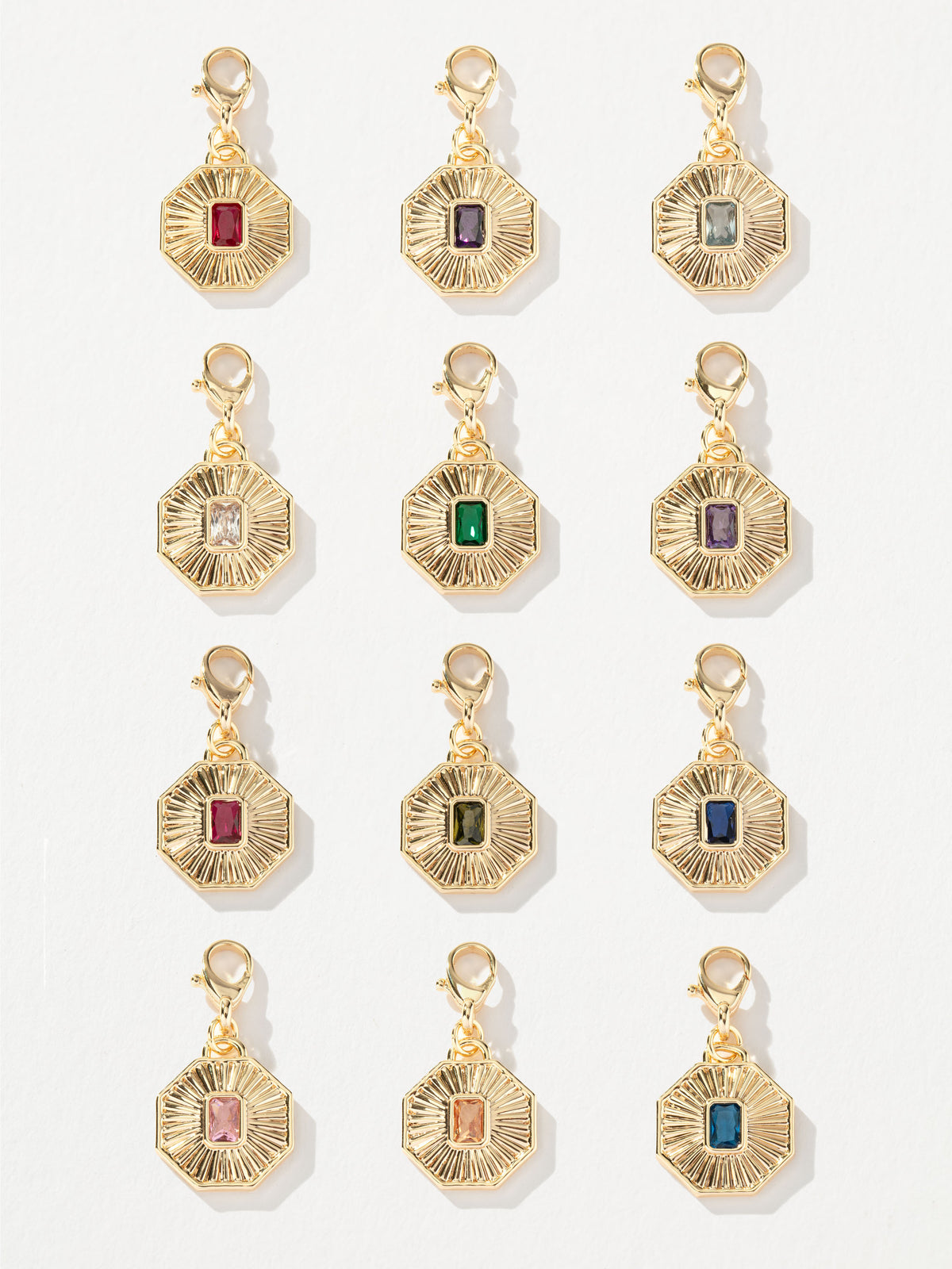 Birthstone Charm | Gold | Product Detail Image | Uncommon James