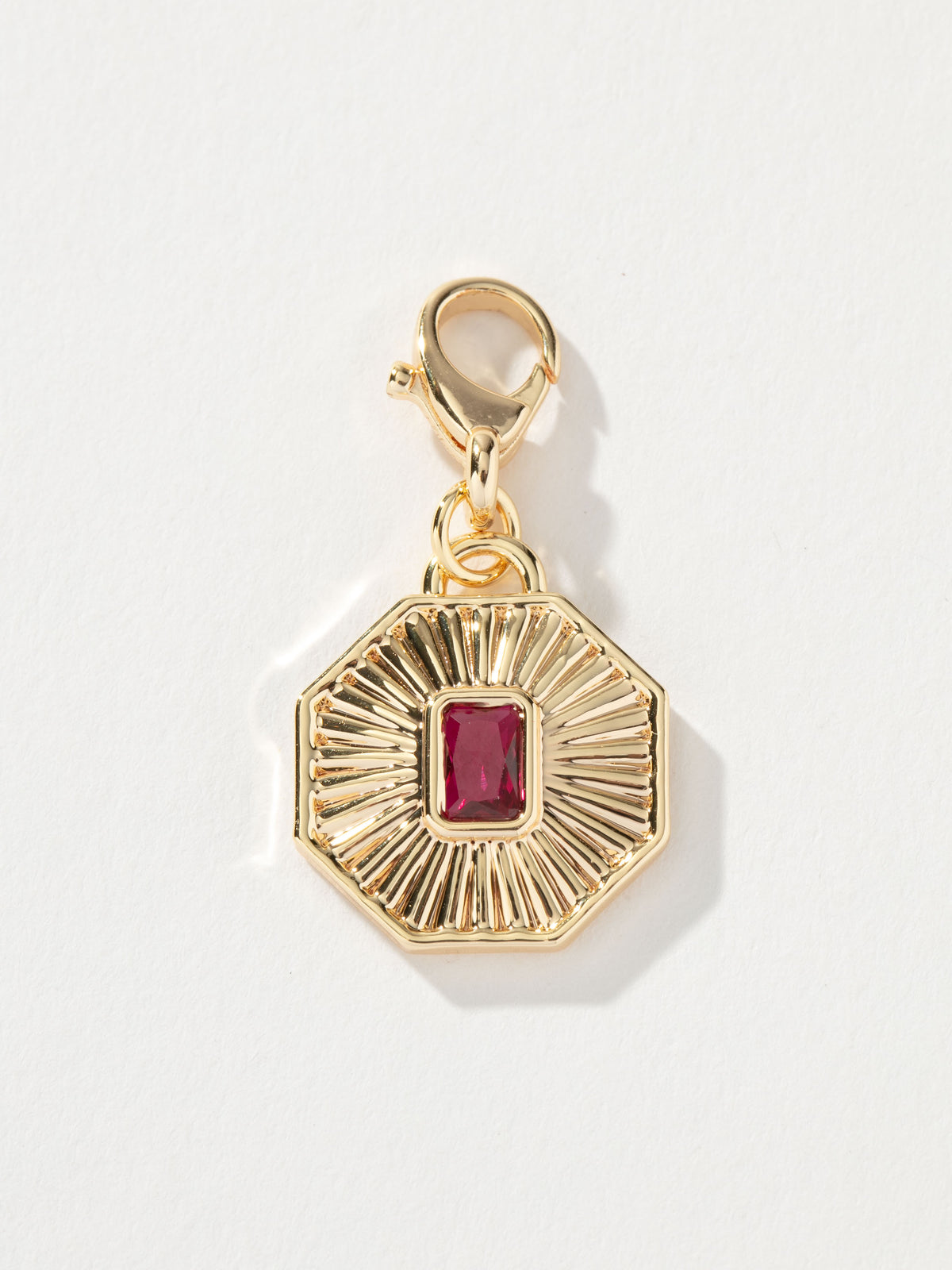 Birthstone Charm | Gold July | Product Detail Image | Uncommon James