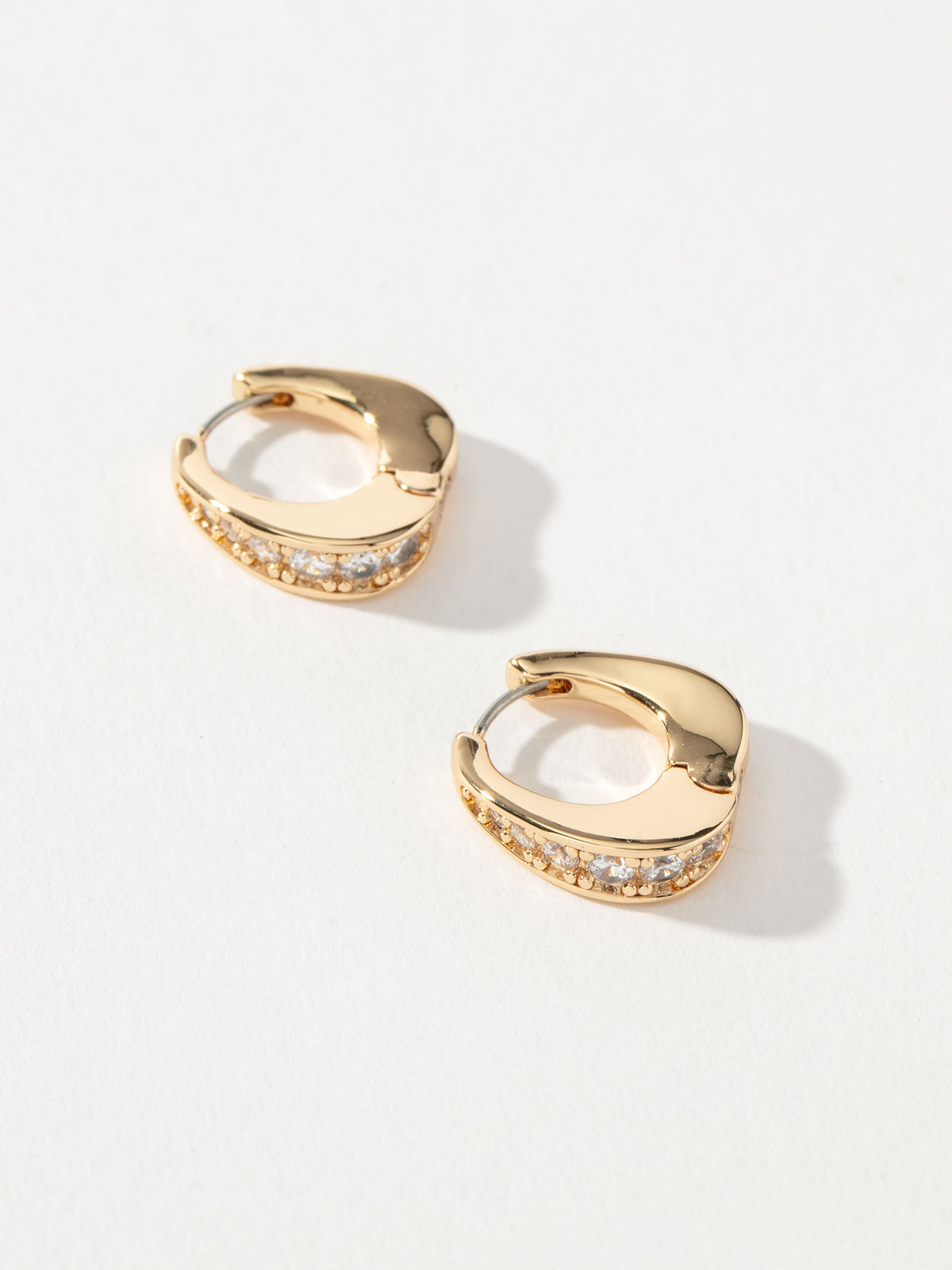 Julia Pavé Huggie Earrings