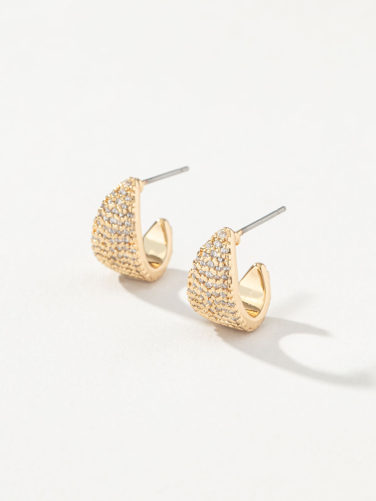 Mini Dawn Pavé Hoop Earrings
