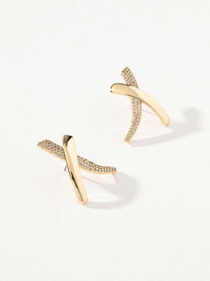 ["Views Pavé Statement Earrings"]
