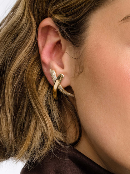 ["Views Pavé Statement Earrings"]