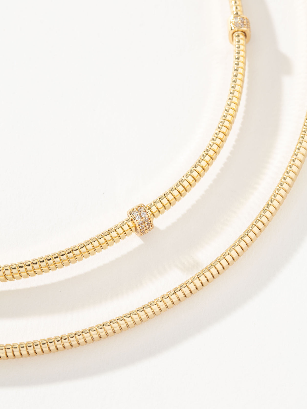 Live Fast Layered Omega Chain Necklace (Set of 2)