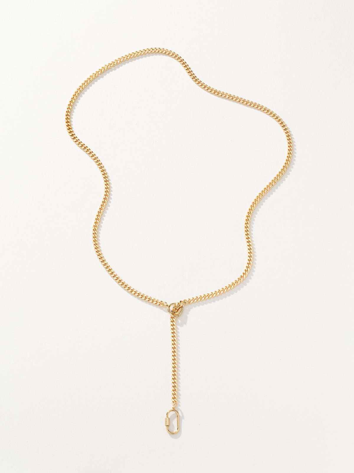 Open Air Chain Lariat Necklace