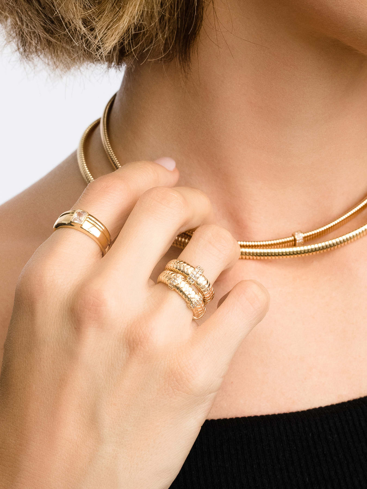 Live Fast Ring Stack (Set of 2)