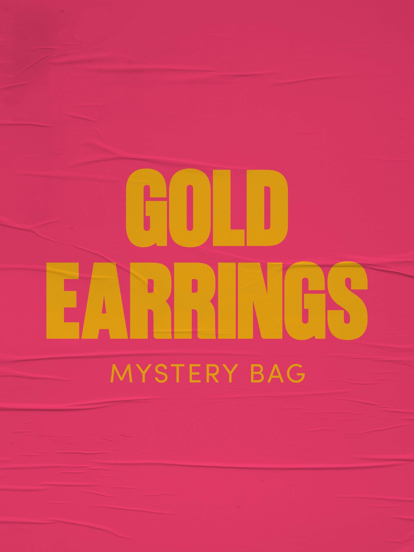 Gold Earrings Mystery Bag
