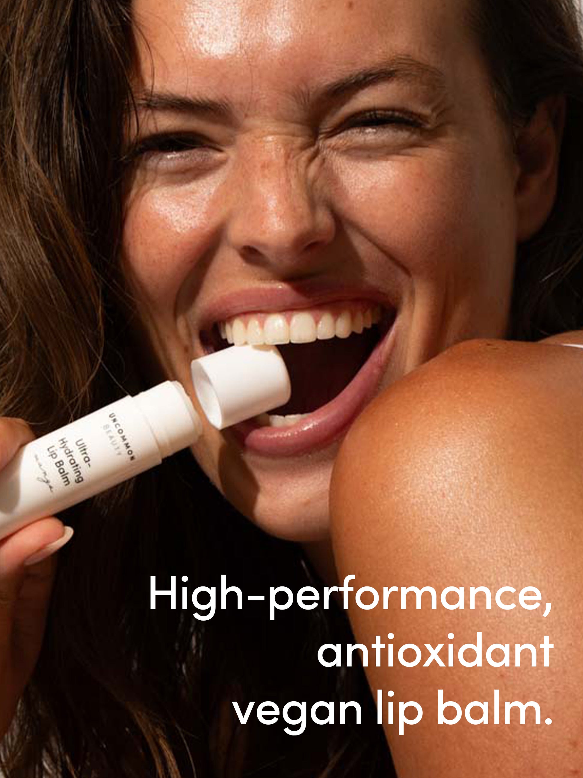 Ultra Hydrating Lip Balm | Mango / .56 OZ | Model Image | Uncommon Beauty