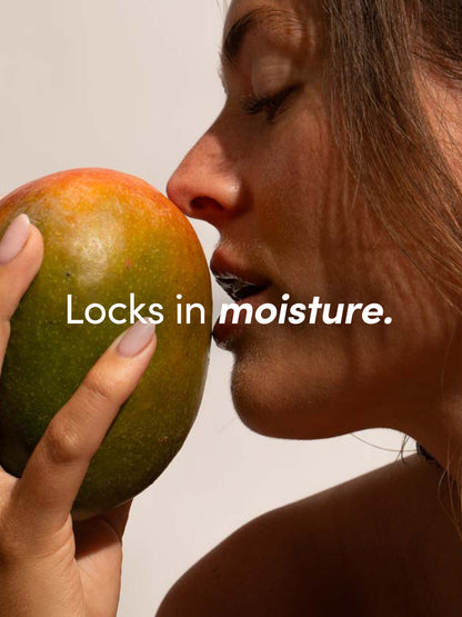 ["Ultra Hydrating Lip Balm ", " Mango / .56 OZ ", " Model Image ", " Uncommon Beauty"]