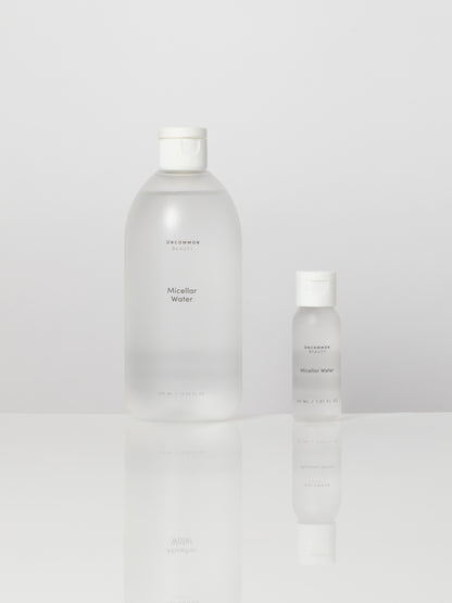 ["Micellar Water ", " Full Size / 13.52 fl oz Travel / 1.01 fl oz ", " Group Image ", " Uncommon Beauty"]