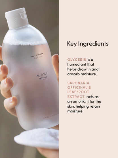 ["Micellar Water ", " Full Size / 13.52 fl oz ", " Ingredient Image", " Uncommon Beauty"]