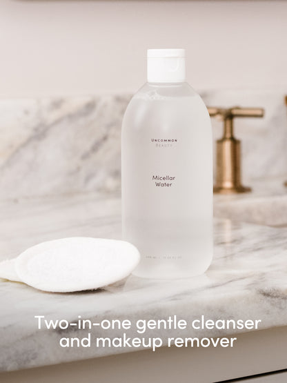 ["Micellar Water ", " Full Size / 13.52 fl oz ", " Product Image", " Uncommon Beauty"]