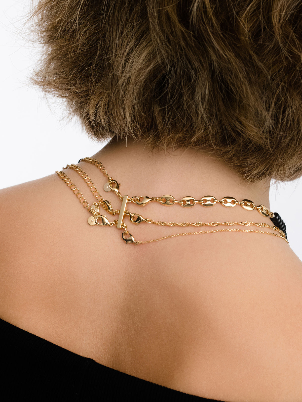 Layering Clasp | Gold | Model Image | Uncommon James