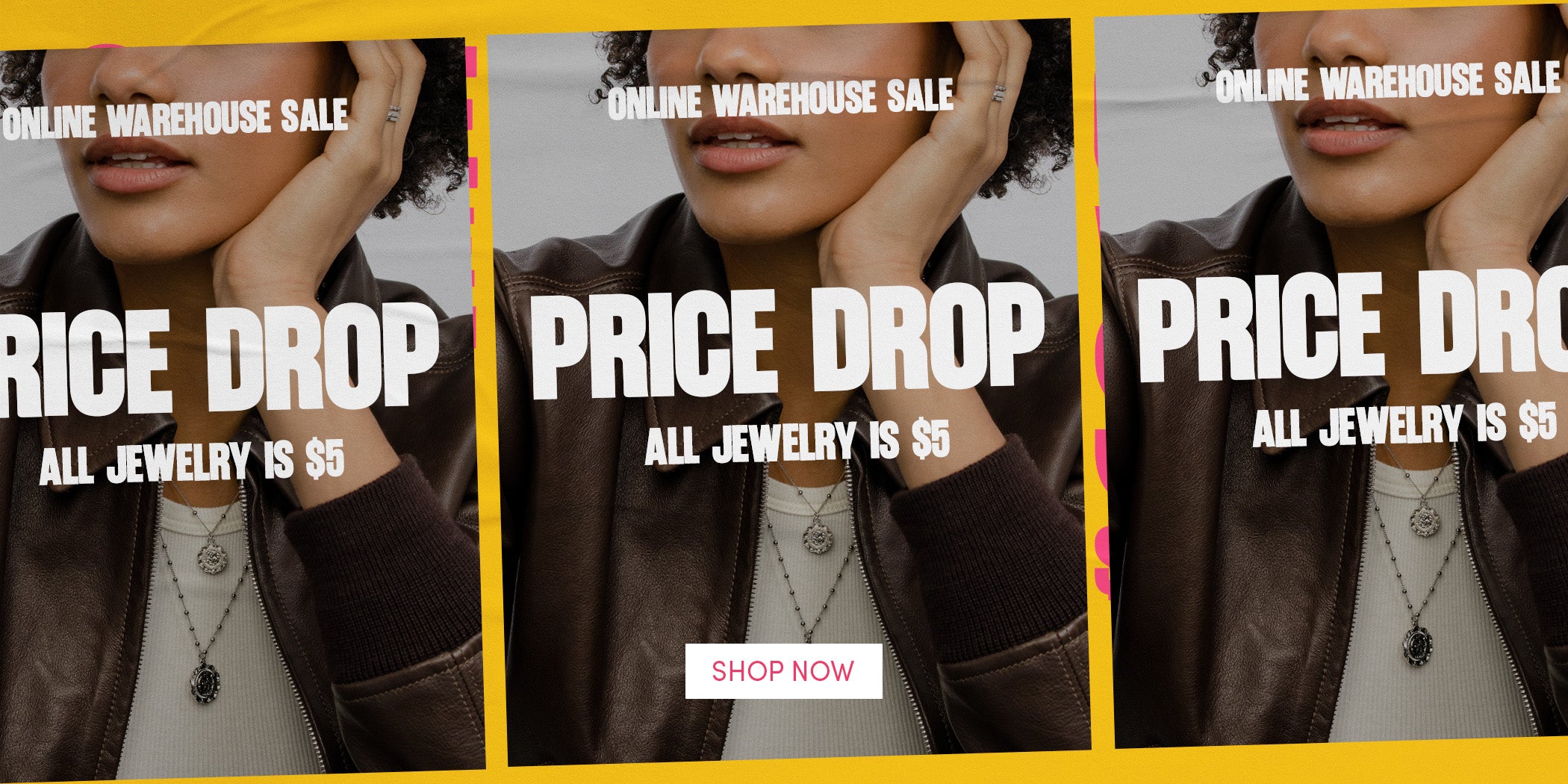 ONLINE WAREHOUSE SALE - PRICE DROP - ALL JEWELRY $5 - SHOP NOW - Offer ends on 8/23/26 at 11:59 pm CST. Select styles. Exclusions apply. Discount taken off original price. Additional discount codes cannot be applied. While supplies last. Online only. Final sale. Other restrictions, exclusions or terms may apply.