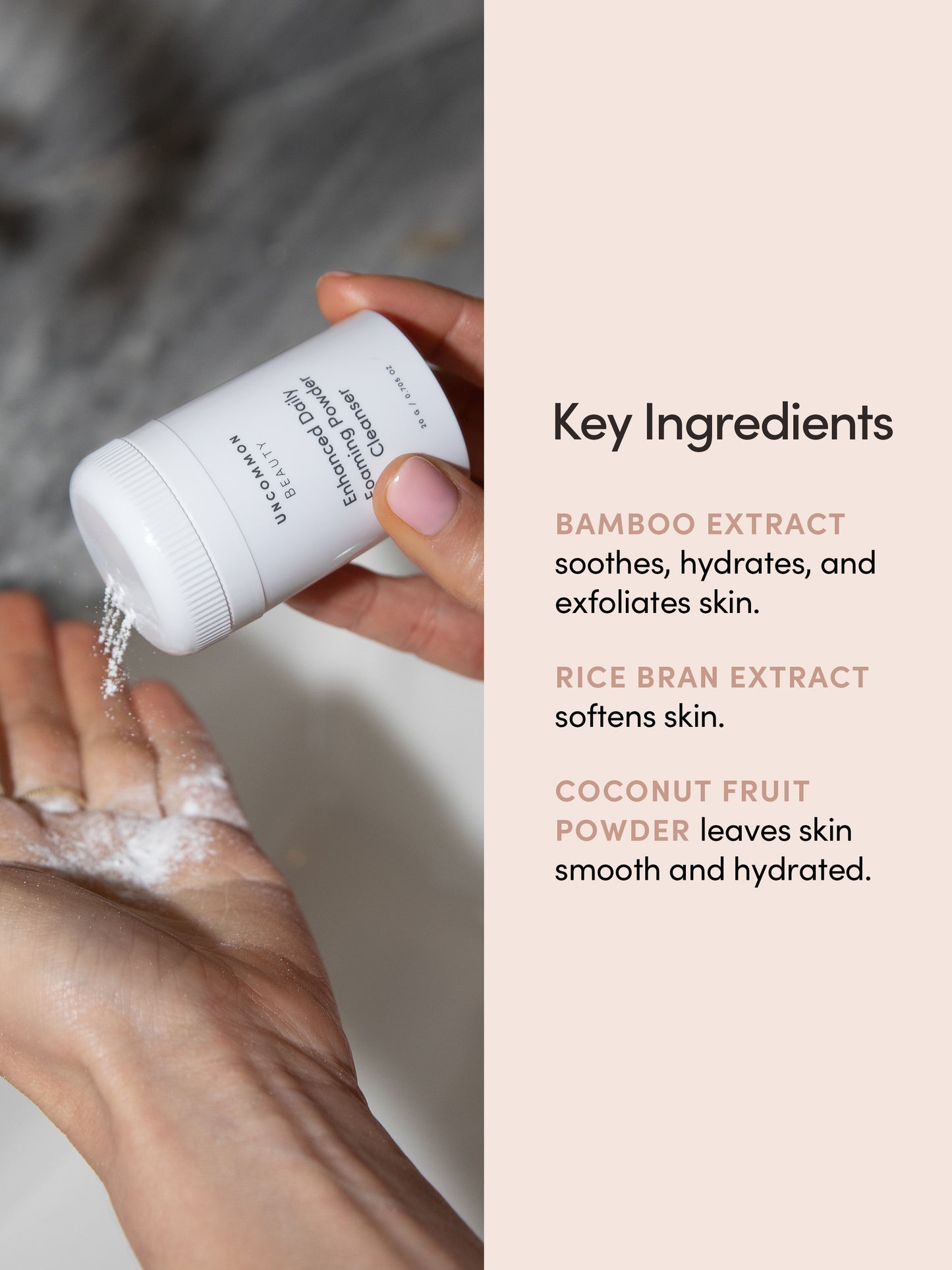 Enhanced Daily Foaming Cleanser | 20 g / 0.705 oz | Key Ingredients | Uncommon Beauty