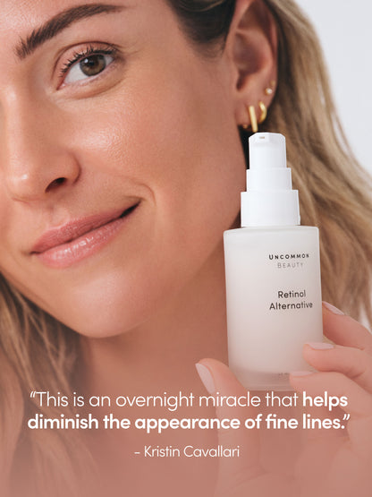 ["Retinol Alternative ", " Travel / .50 fl oz Full Size / 1.35 fl oz ", " Group Image ", " Uncommon Beauty"]