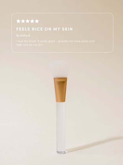 ["Silicone Face Mask Brush ", " Review Image ", " Uncommon Beauty ", " Feels nice on my skin By Kathy B. I love this brush. It works great - spreads the mask easily and feels nice on my skin."]