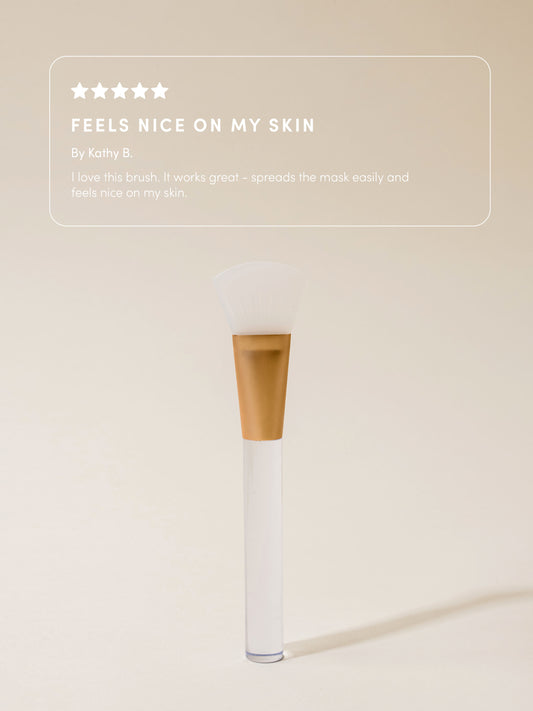 Silicone Face Mask Brush | Review Image | Uncommon Beauty | Feels nice on my skin By Kathy B. I love this brush. It works great - spreads the mask easily and feels nice on my skin.