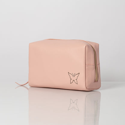 Vegan Leather Travel Bag | Pink | Product Detail Image | Uncommon James Home