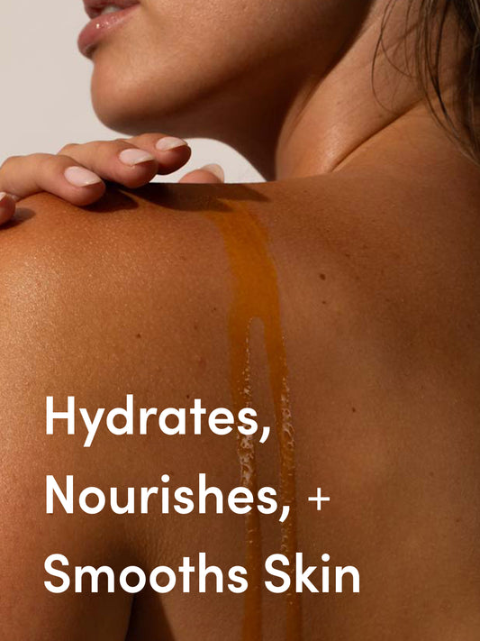 Body Oil | 100 ml / 3.38 fl oz | Model Image | Uncommon Beauty |  Hydrates, Nourishes + Smooths Skin
