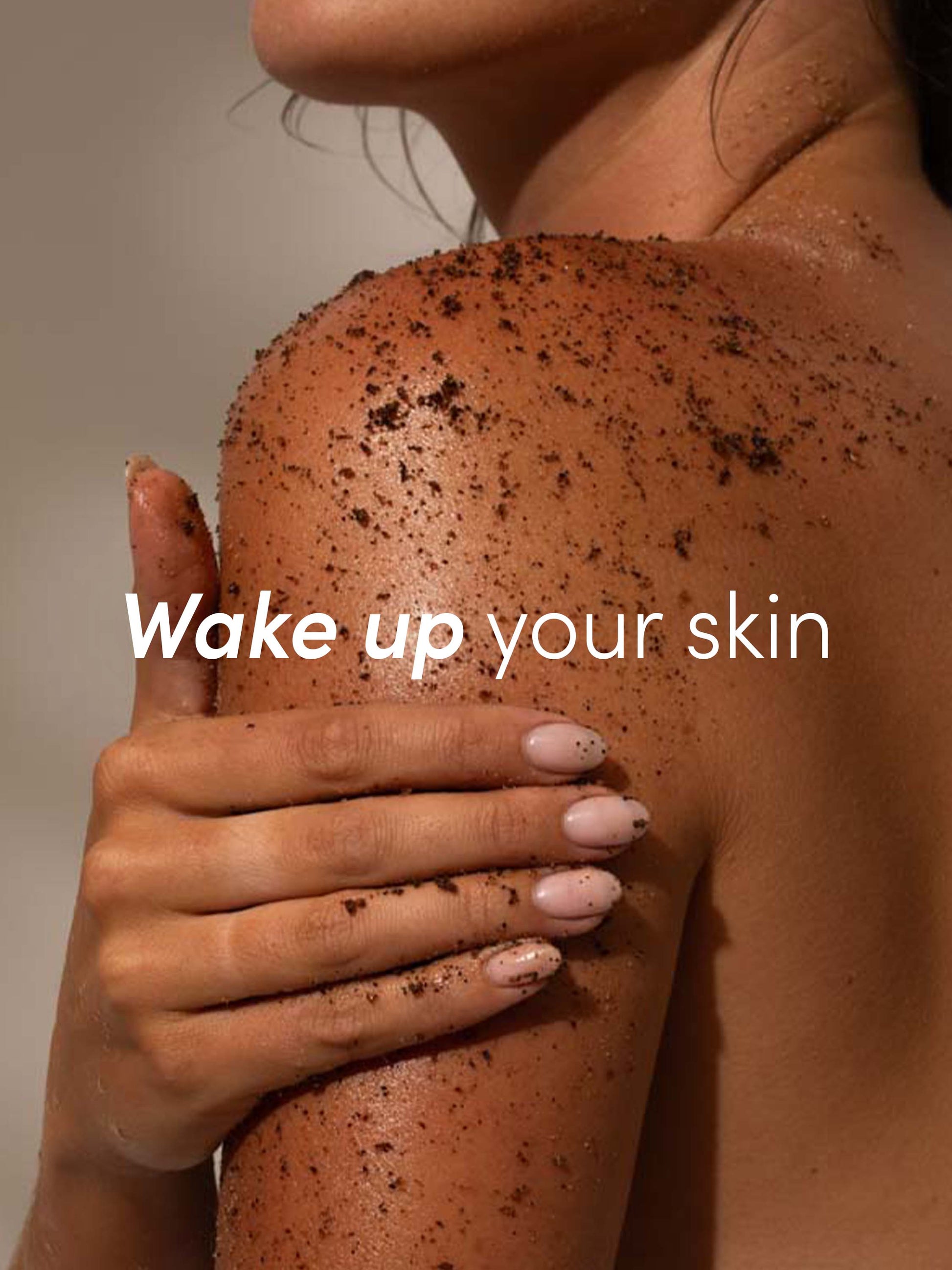 Coffee Scrub | 256 g // 9 oz | Product Detail Image | Uncommon Beauty | Wake Up Your Skin