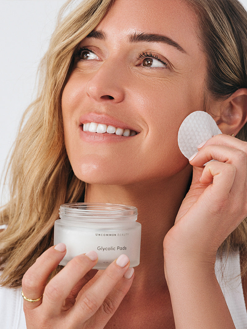 Glycolic Pads One Step Facial Pad Uncommon Beauty Uncommon James glycolic-pads-one-step-facial-pad-uncommon-beauty-uncommon-james
