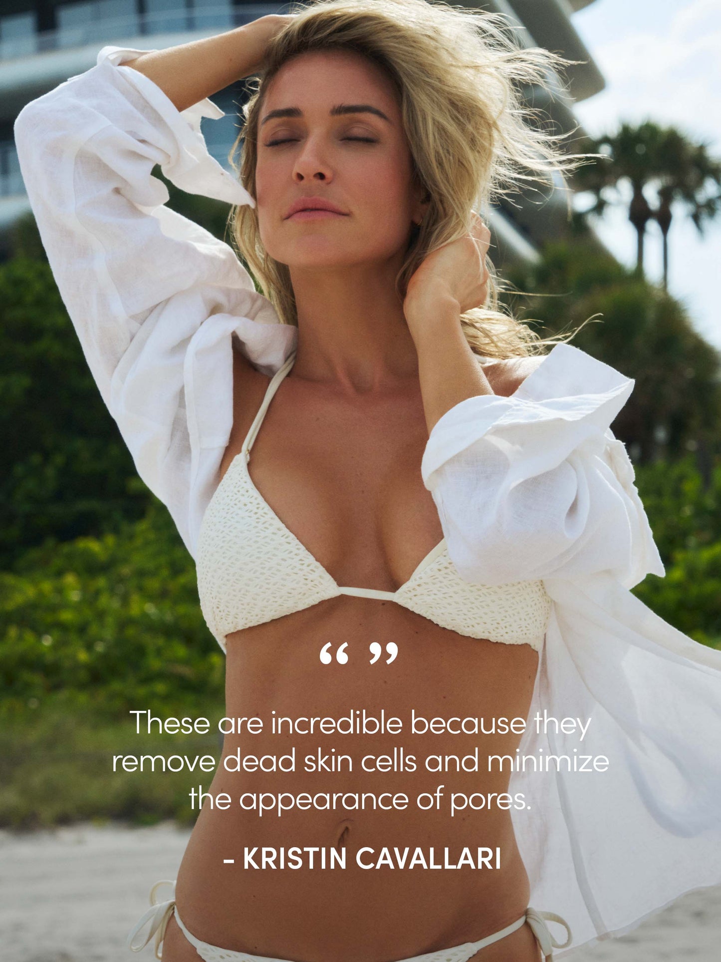 Glycolic Pads | 48 ml // 1.62 fl oz | Kristin Image | Uncommon Beauty | "These are incredible because they remove dead skin cells and minimize the appearance of pores." - Kristin Cavallari
