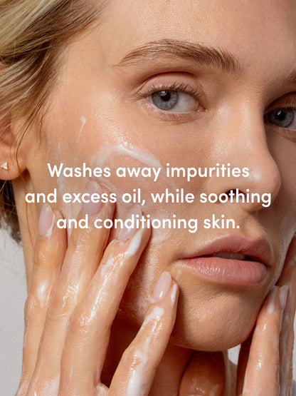 ["Jelly Cleanser ", " Full Size / 5.07 fl oz ", " Product Image ", " Uncommon Beauty ", " Washes away impurities and excess oil, while soothing and conditioning skin"]