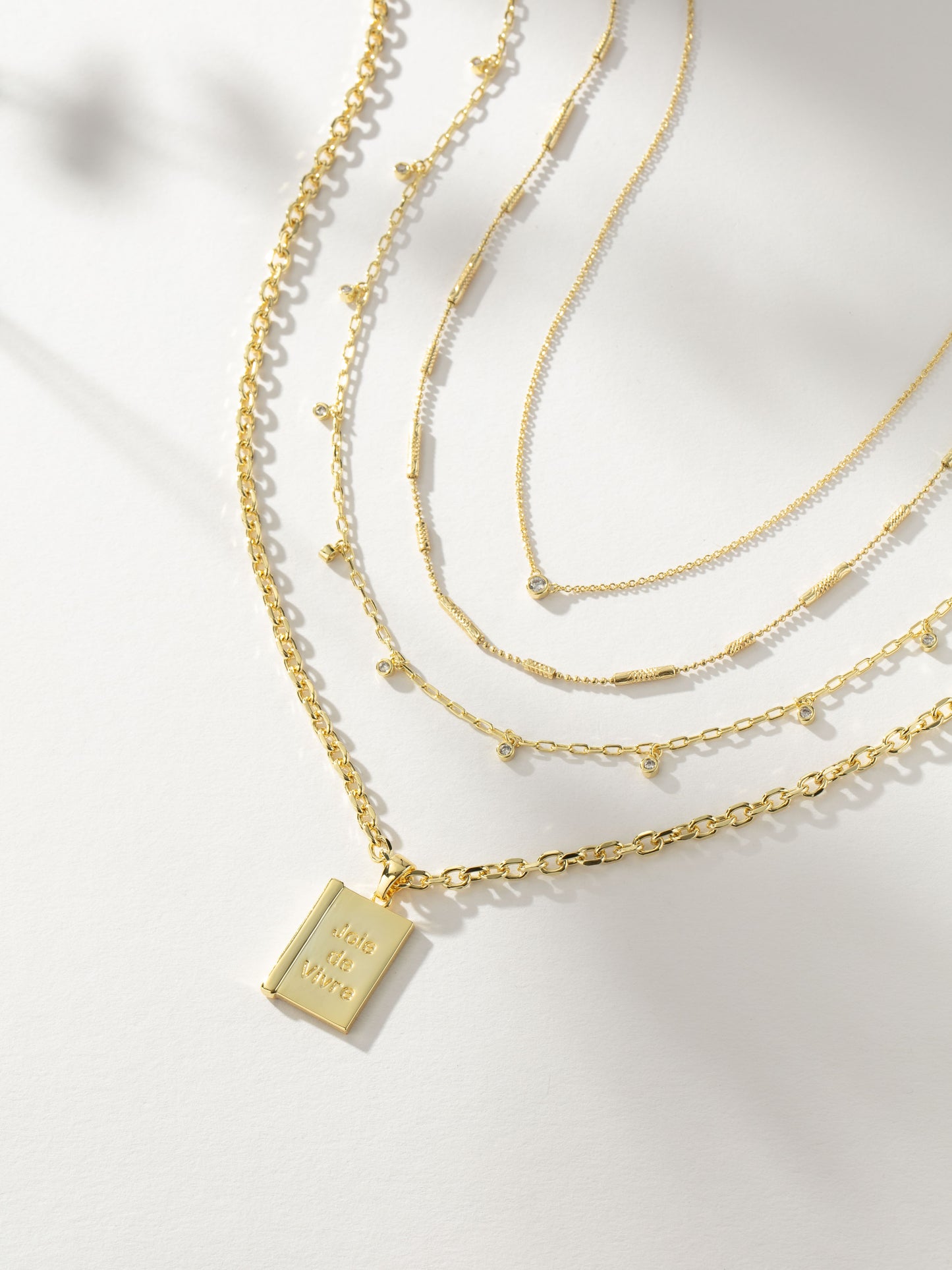 Daydreaming Chain Necklace Stack | Gold | Product Image | Uncommon James