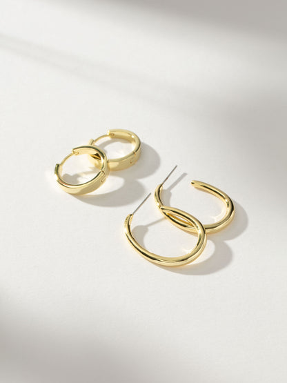 ["Double the Hoops Earring Set"]