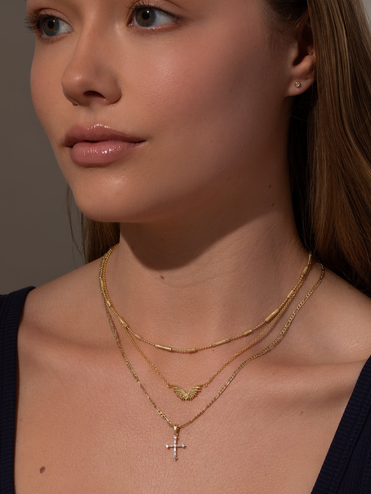 Sent From Above Necklace Stack | Gold | Product Image | Uncommon James